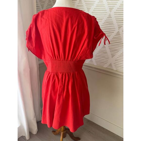 Free People Women’s Medium Red Roll The Dice Mini Dress - Picture 7 of 10